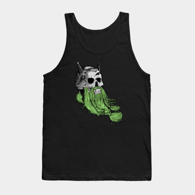 Bearded Skull Tank Top by TomiAx